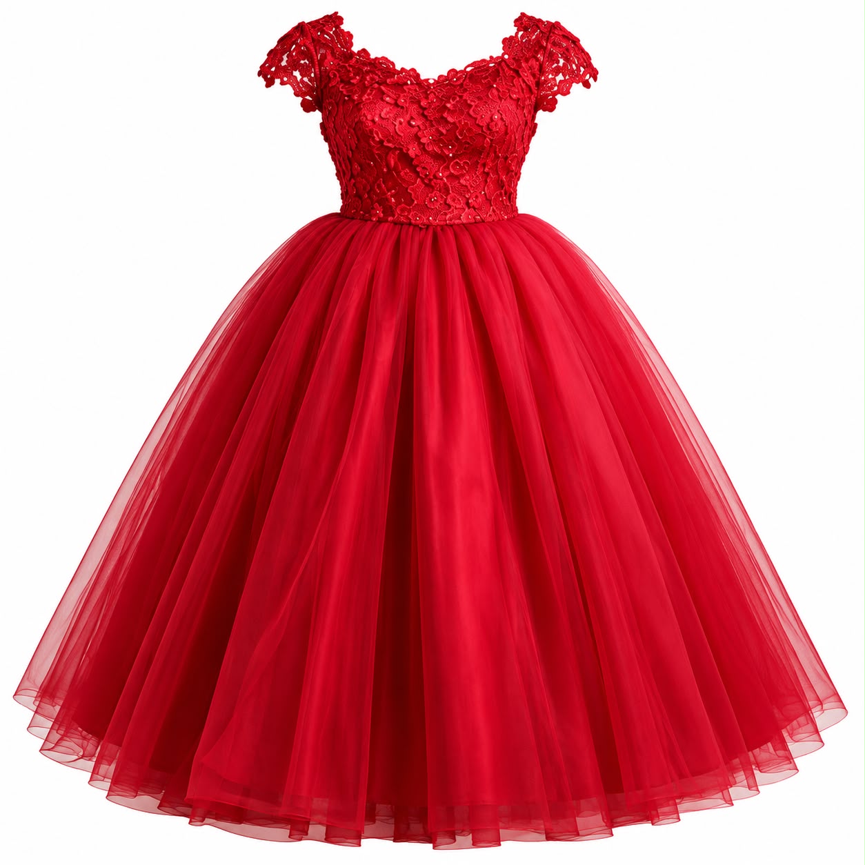 Red formal dress